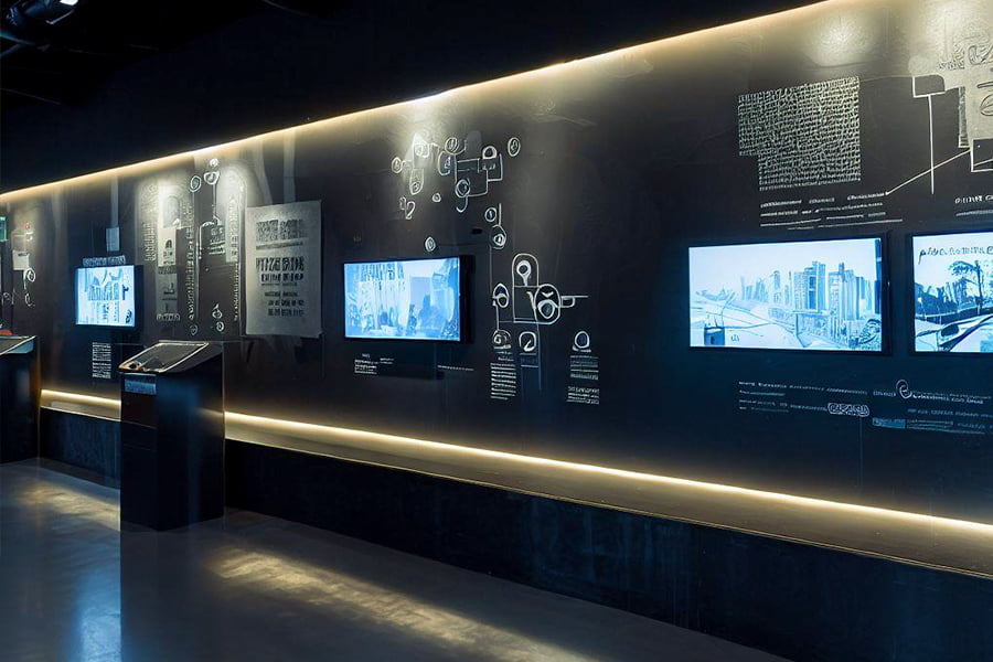 展廳設(shè)計(jì)，展廳設(shè)計(jì)效果圖，九來(lái)九往展廳設(shè)計(jì)公司
